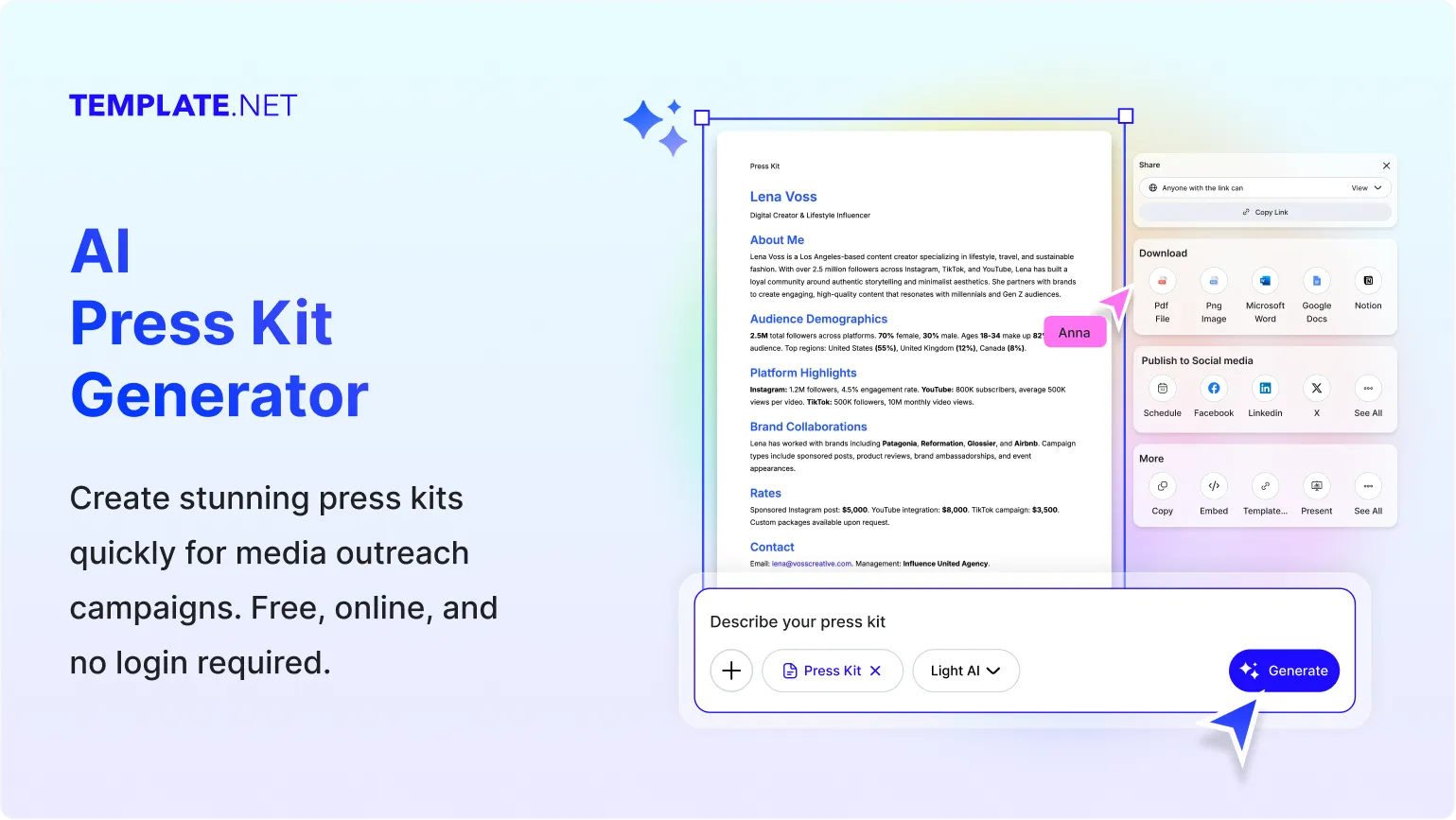Free AI Press Kit Generator, AI Press Kit Maker Online [ No Signup ]
